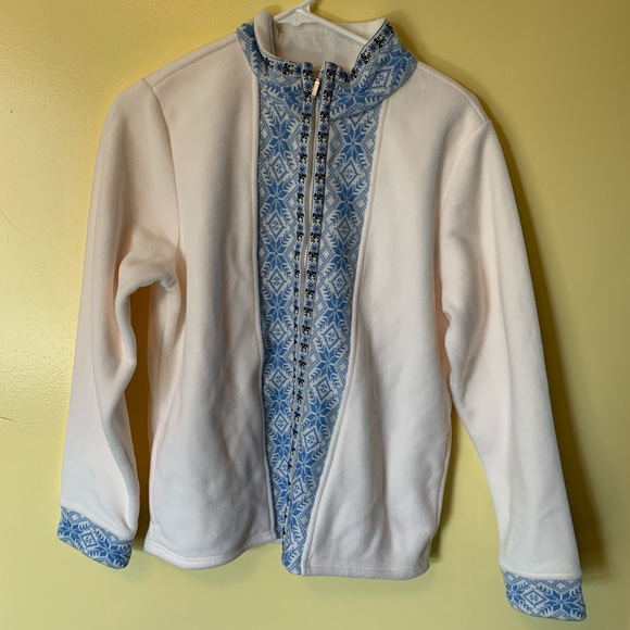 L.L. Bean Tops - L.L.Bean Womens Medium Snowfield Fleece Zip